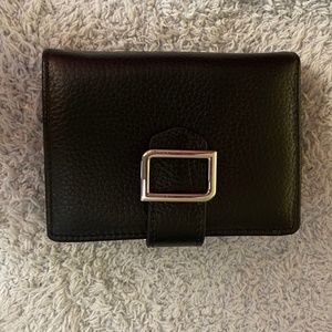 NIB IDENTITY STONGHOLD WOMEN’S RFID BLACK LEATHER WALLET